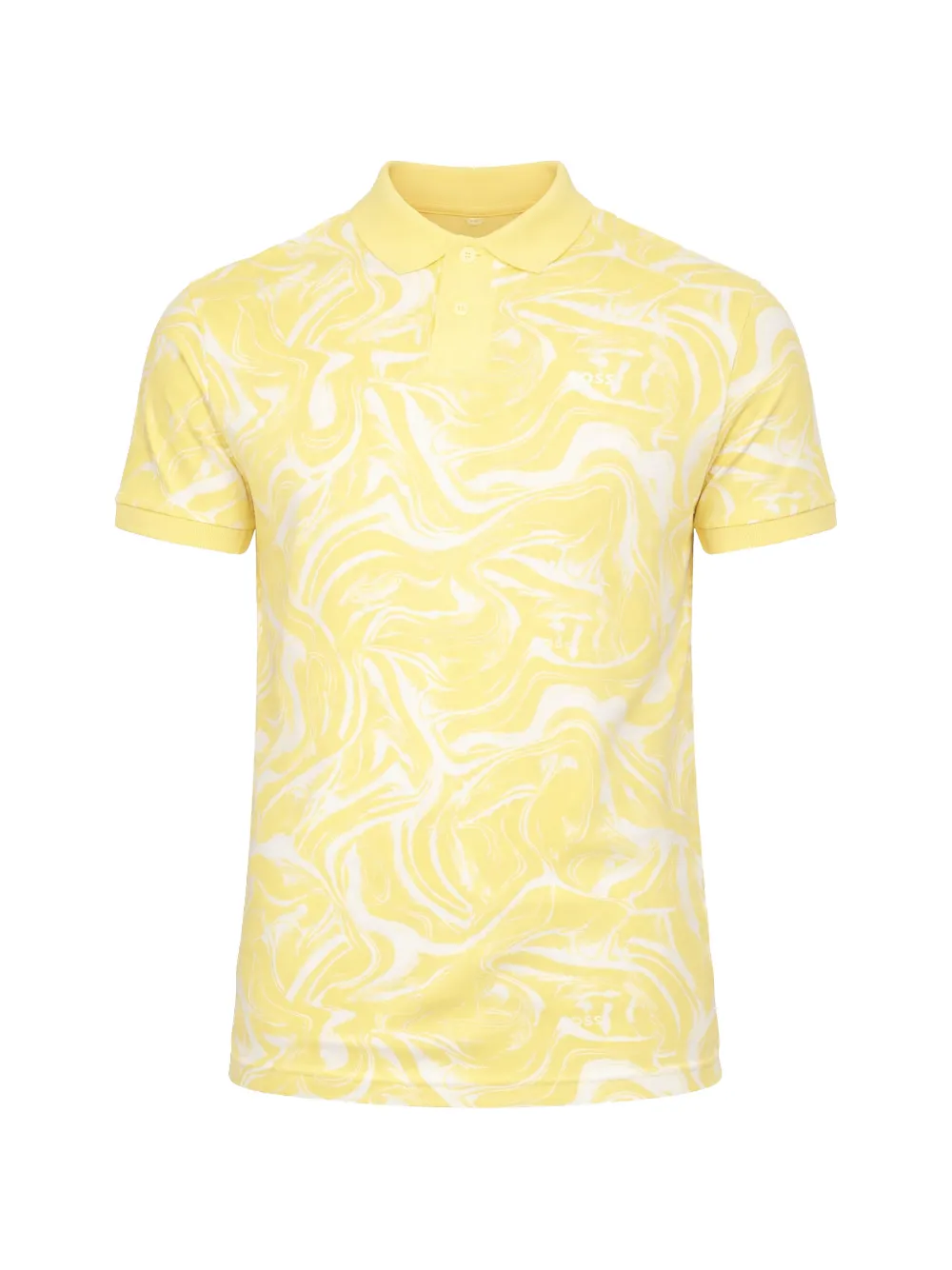 BOSS patterned polo shirt - Giallo