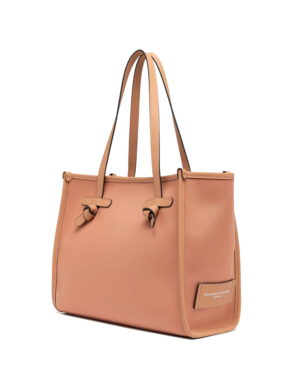 GIANNI CHIARINI Canvas schoudertas met geknoopt detail Oranje