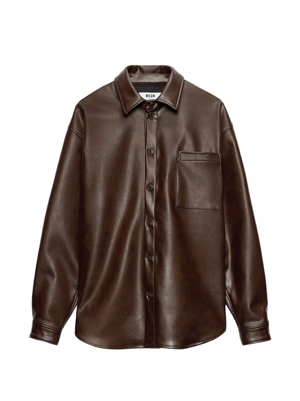 MSGM pocket shirt - Marrone