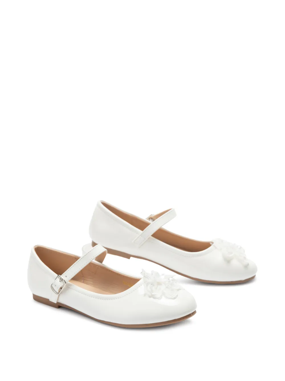 Tulleen Selene ballerina's met bloemenprint Wit