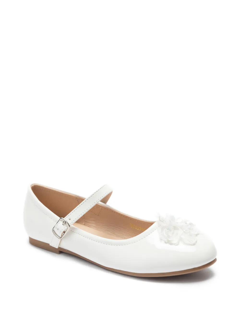 Tulleen Ballerine Selene a fiori - Bianco