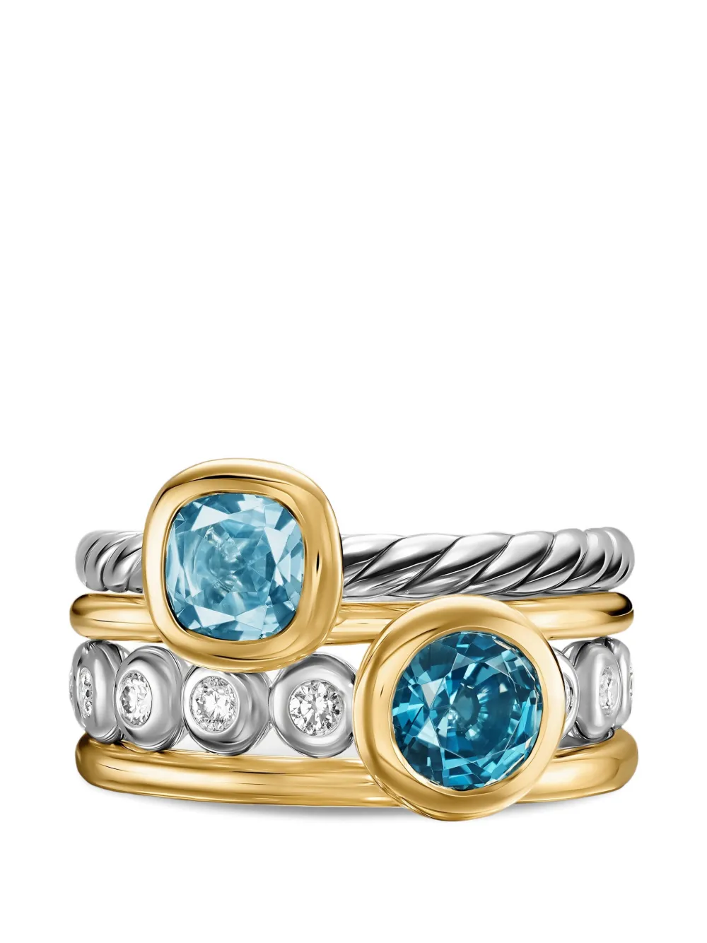 David Yurman DY Mercer® color stone multi row ring