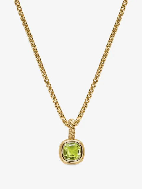David Yurman mini cushion cut amulet