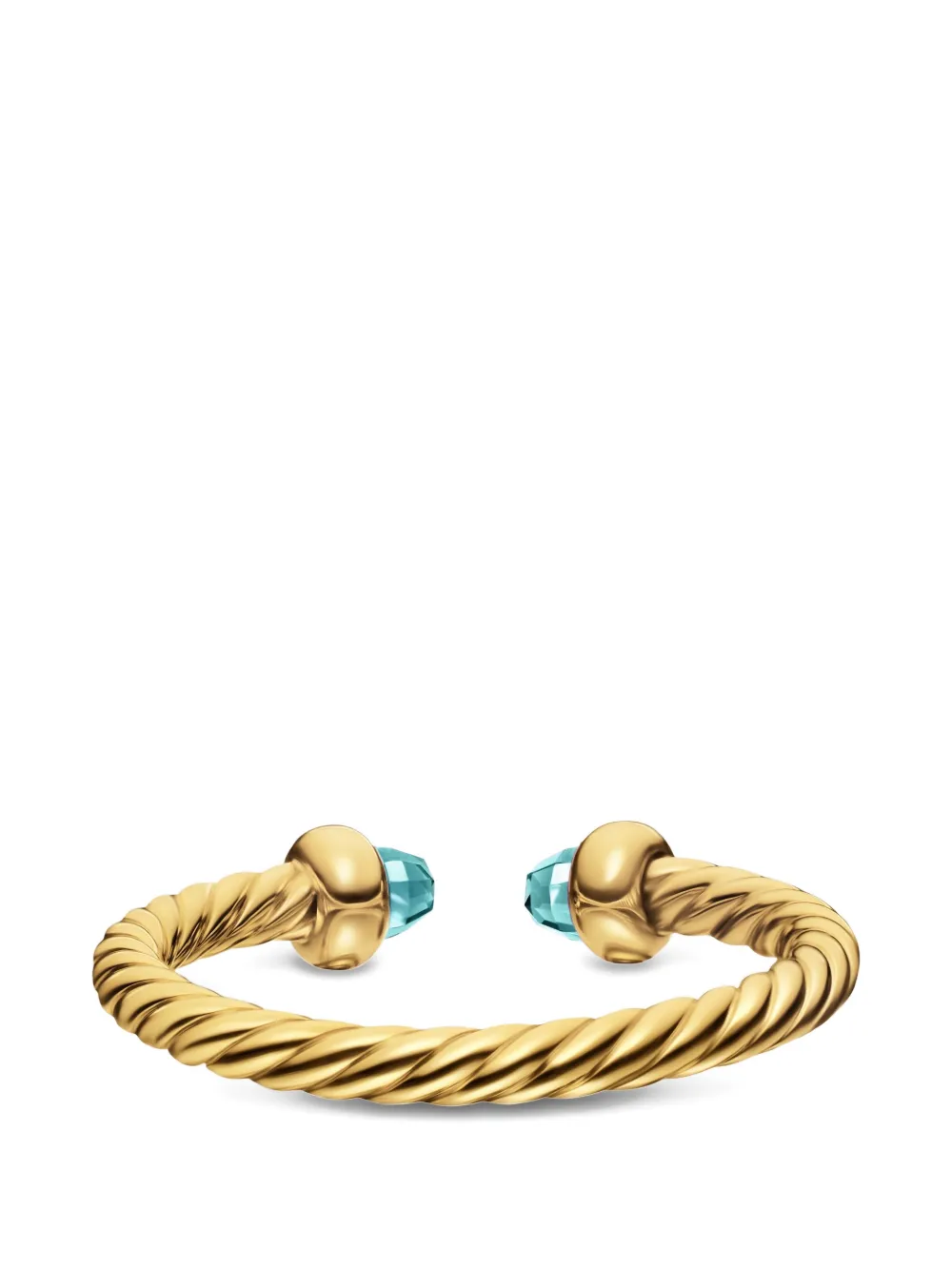  David Yurman Micro Cablespira® Flex Open Ring - Gold 