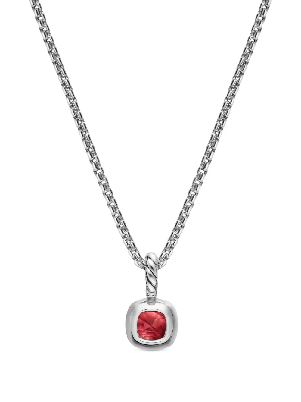  David Yurman Amuleto Mini De Corte Cojín - Plateado 