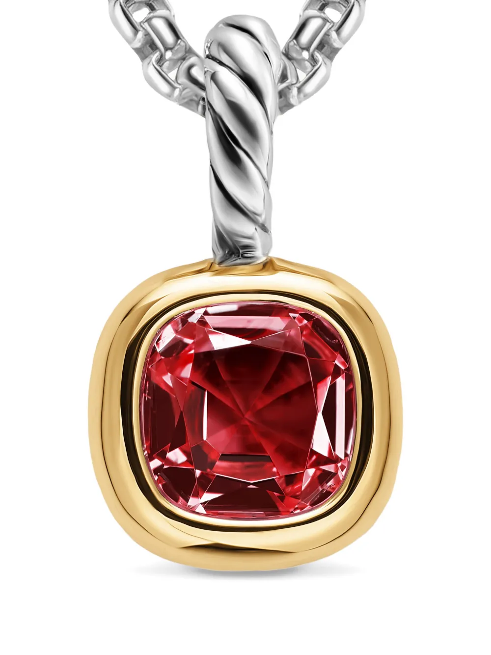  David Yurman Amuleto Mini De Corte Cojín - Plateado 