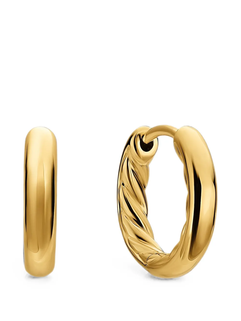 David Yurman Mercer Huggie twisted hoop earrings