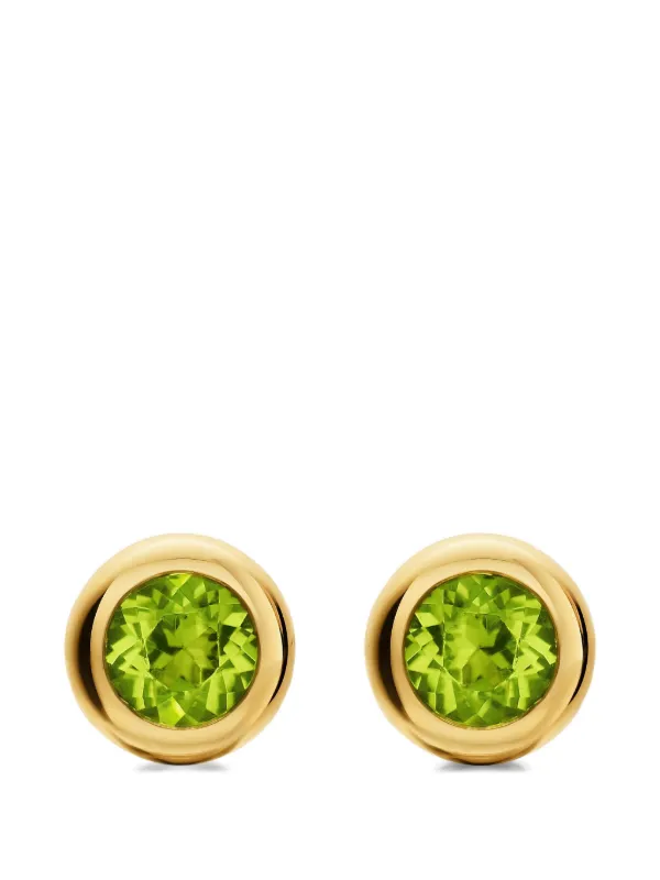 David Yurman Bezel Set Stud Earrings in Gold