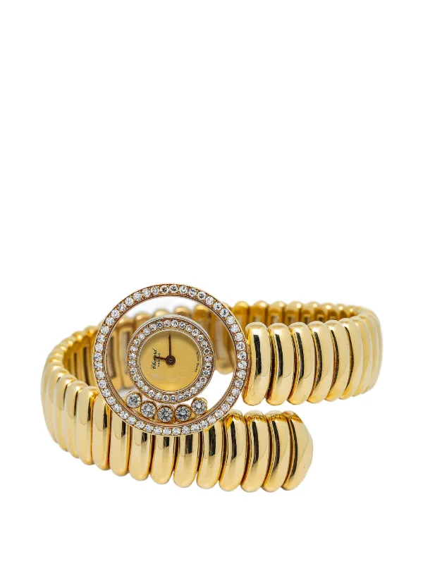 Chopard Pre-owned Happy Diamond Serpenti 23.7mm Watch in Gold
