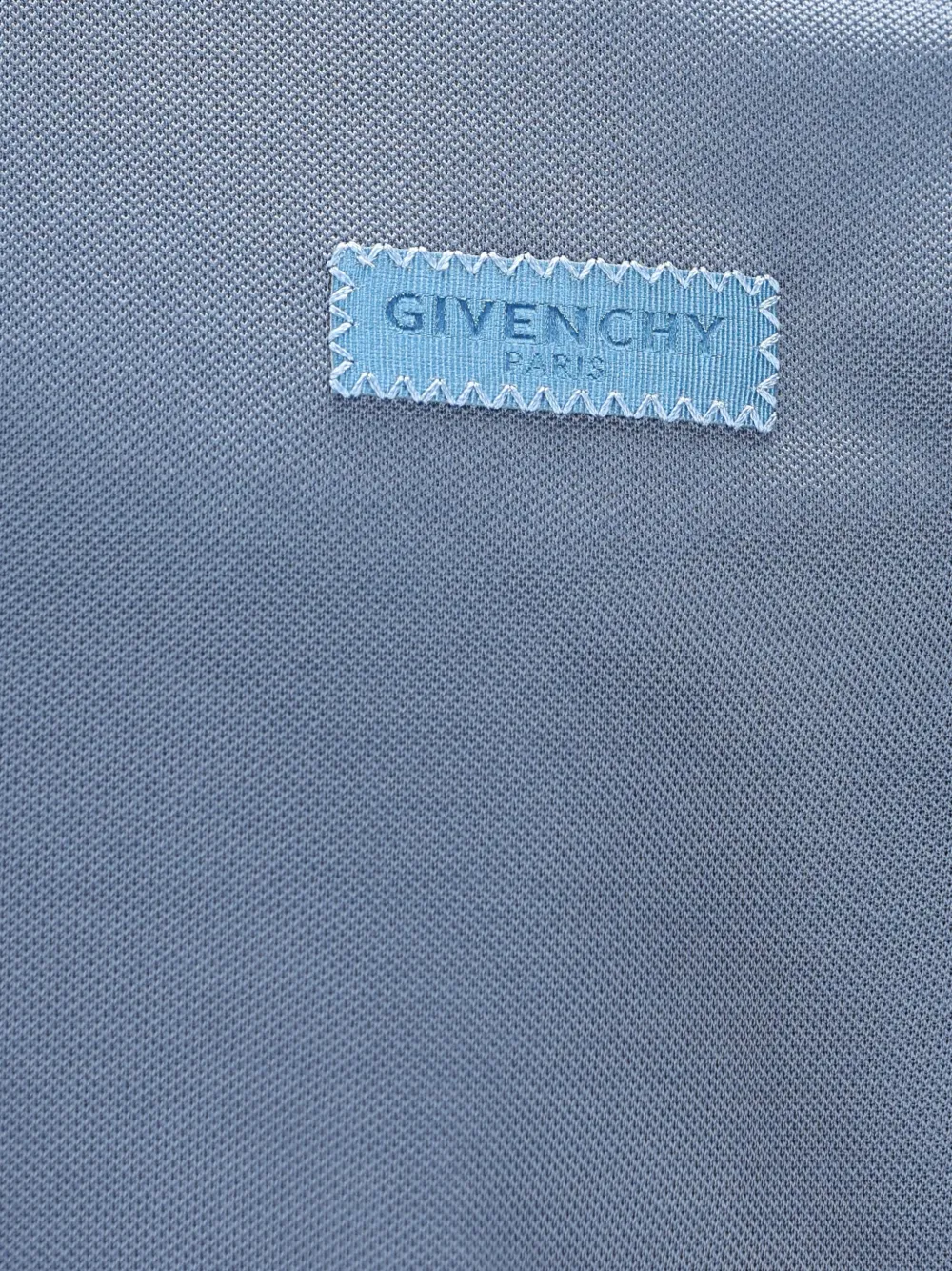  Givenchy Logo-patch Polo Shirt - Blue 