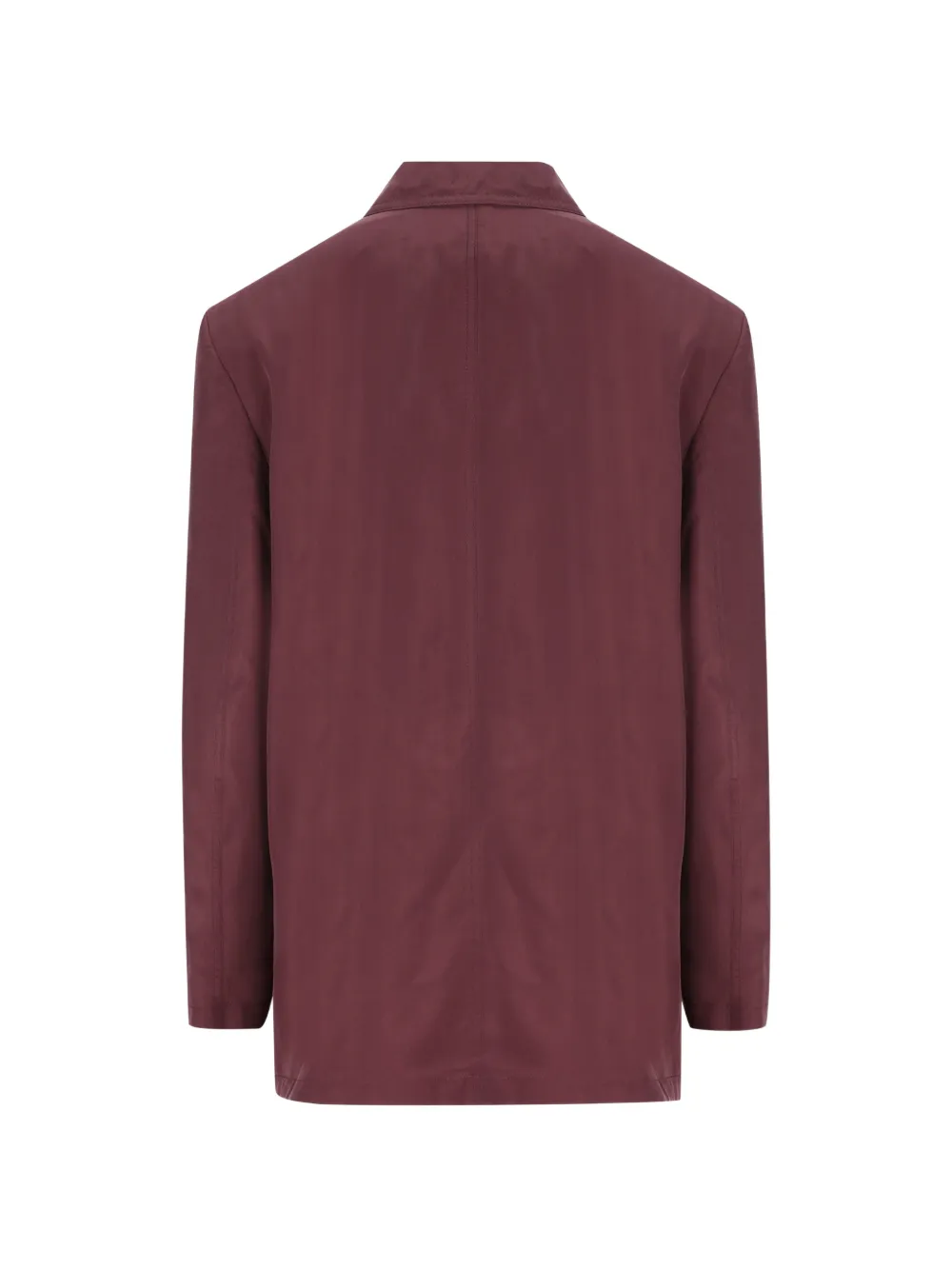  Saint Laurent Habotai Double-breasted Peak-lapel Jacket - Red 