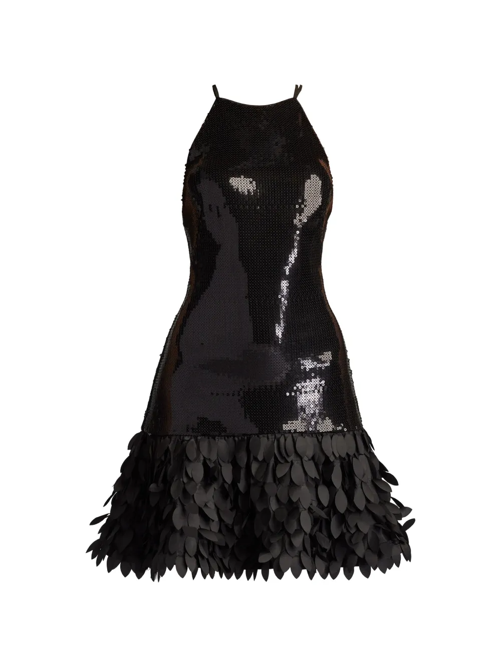 Tadashi Shoji Leni sequined mini dress - Nero