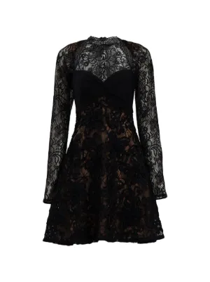 Elie Saab long-sleeve Mini Dress | Black | FARFETCH KW