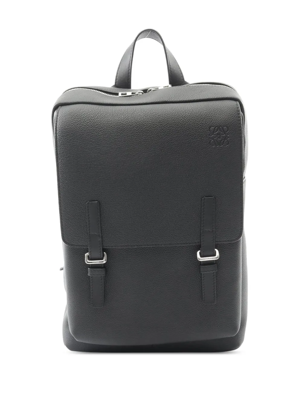 Loewe Pre-Owned 2010-2026 Anagram Leather Military Backpack | Black ...