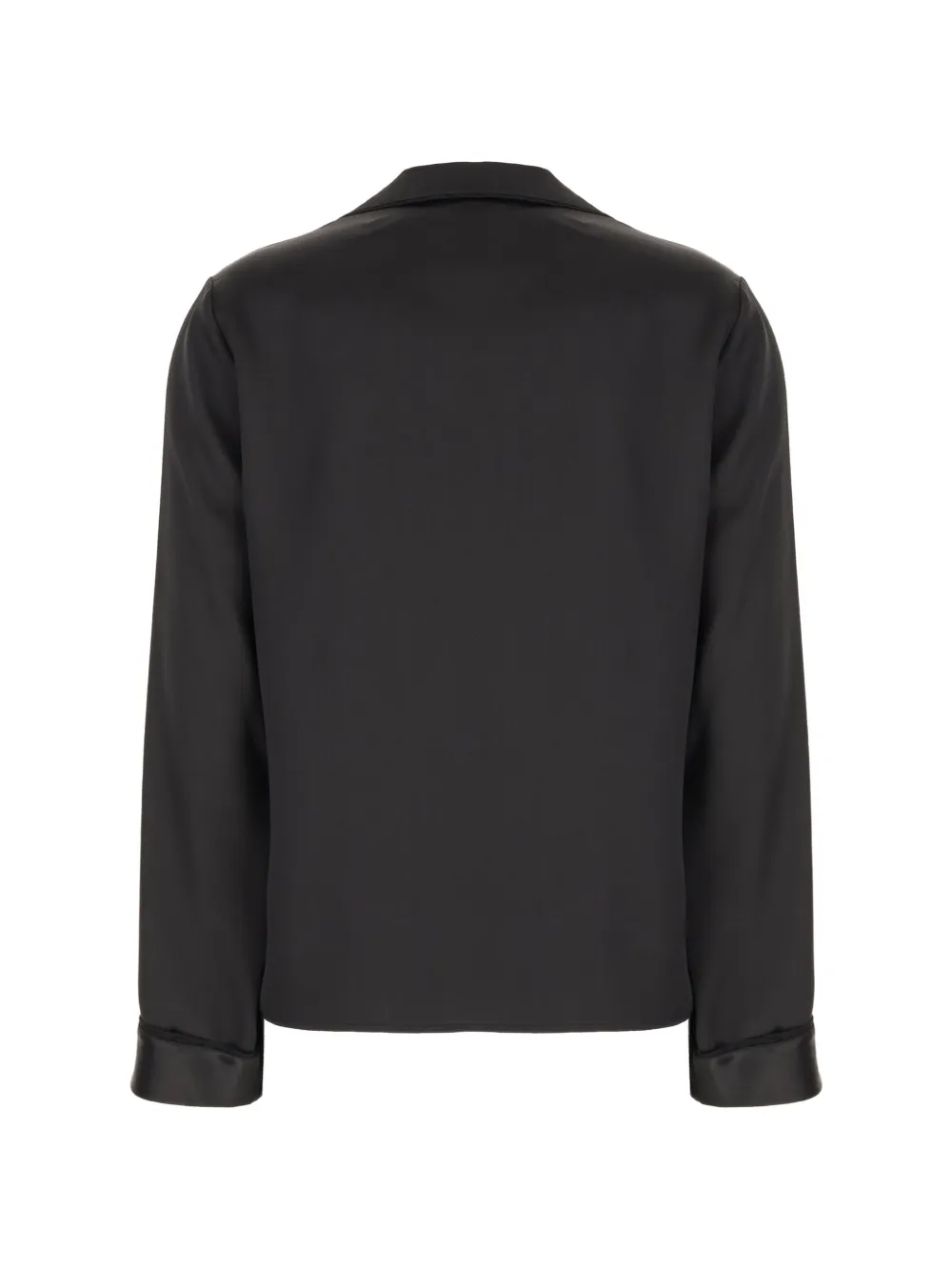 Saint Laurent blouse met V-hals Zwart