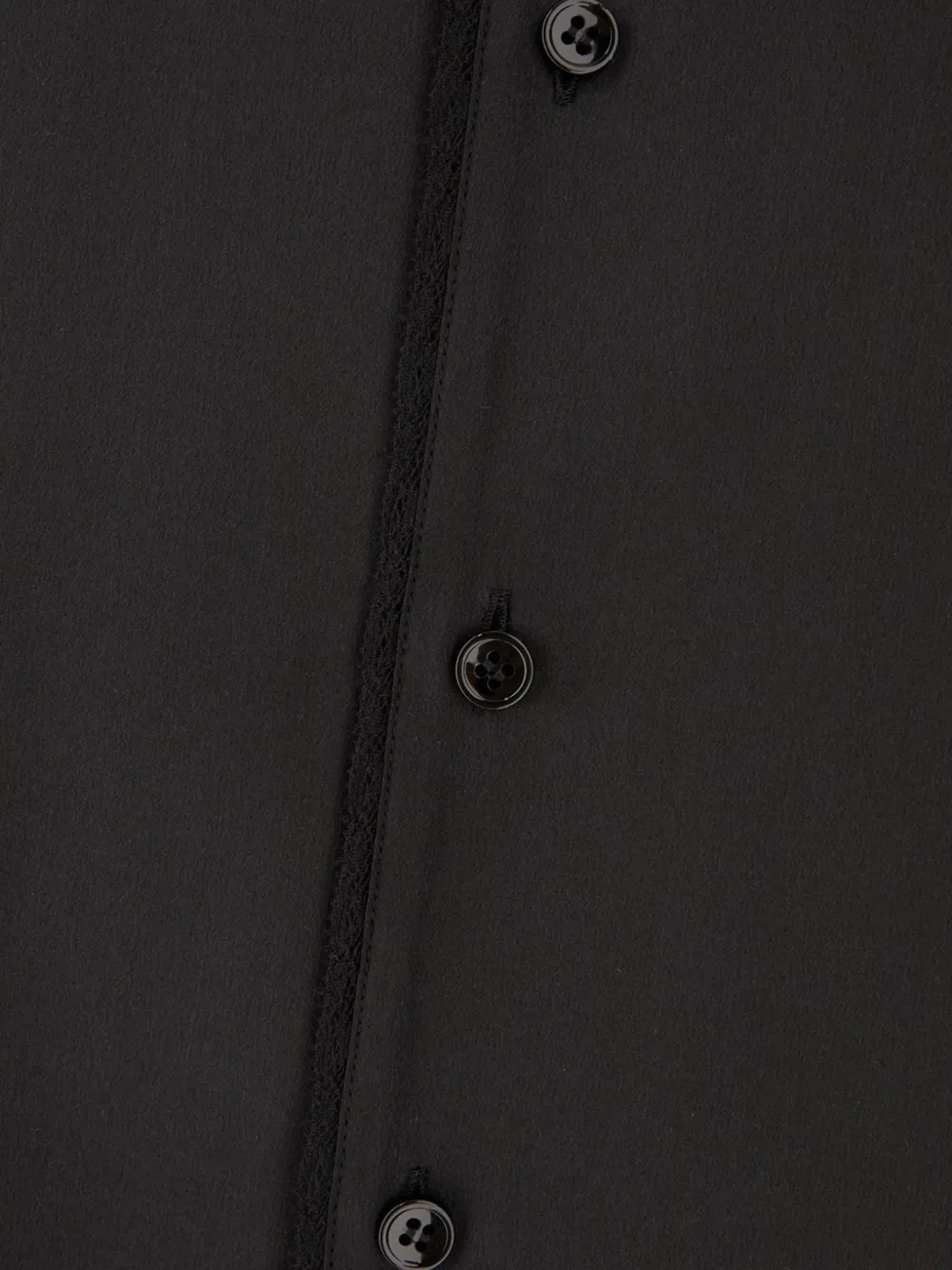 Saint Laurent blouse met V-hals Zwart