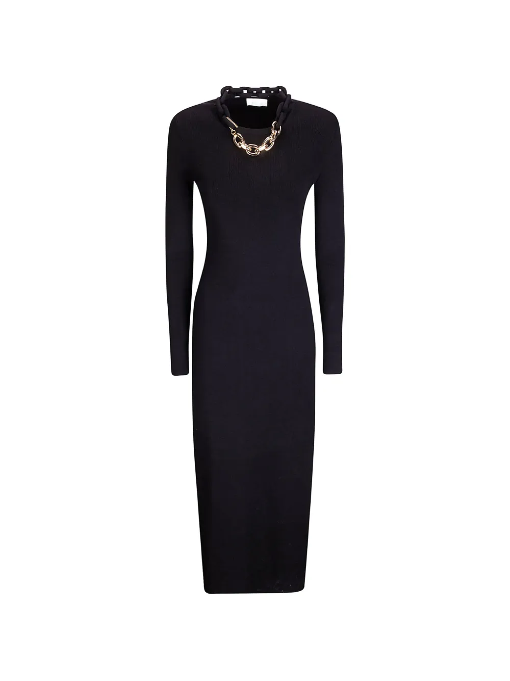 Rabanne chain-detail dress - Nero
