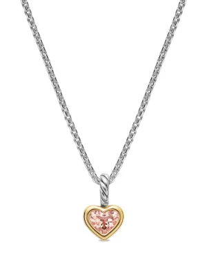 David Yurman Micro Pavé© Open Heart ダイヤモンド ペンダント 18K