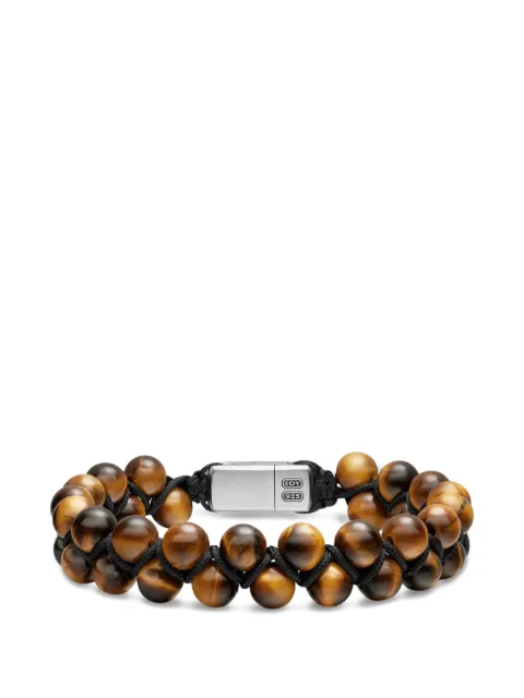 David Yurman Zweireihiges, gewebtes Spiritual Beads Armband