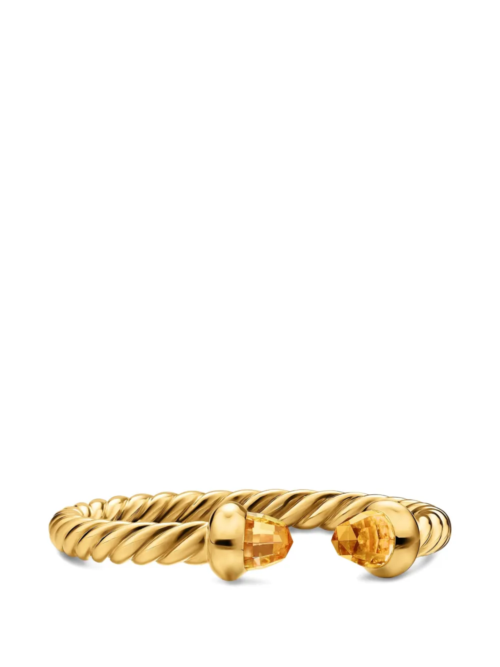  David Yurman Micro Cablespira® Flex Open Ring - Gold 