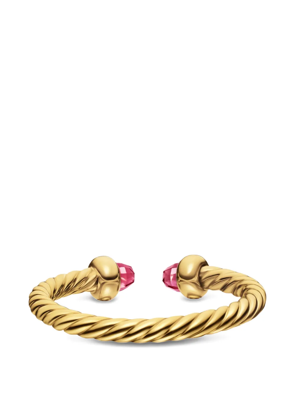  David Yurman Micro Cablespira® Flex Open Ring - Gold 