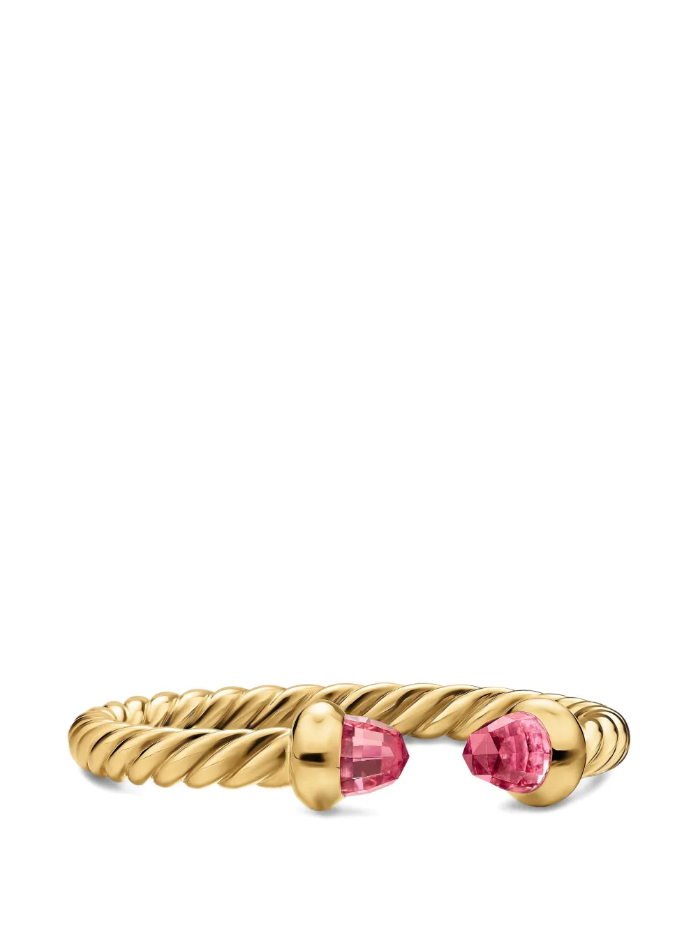  David Yurman Micro Cablespira® Flex Open Ring - Gold 