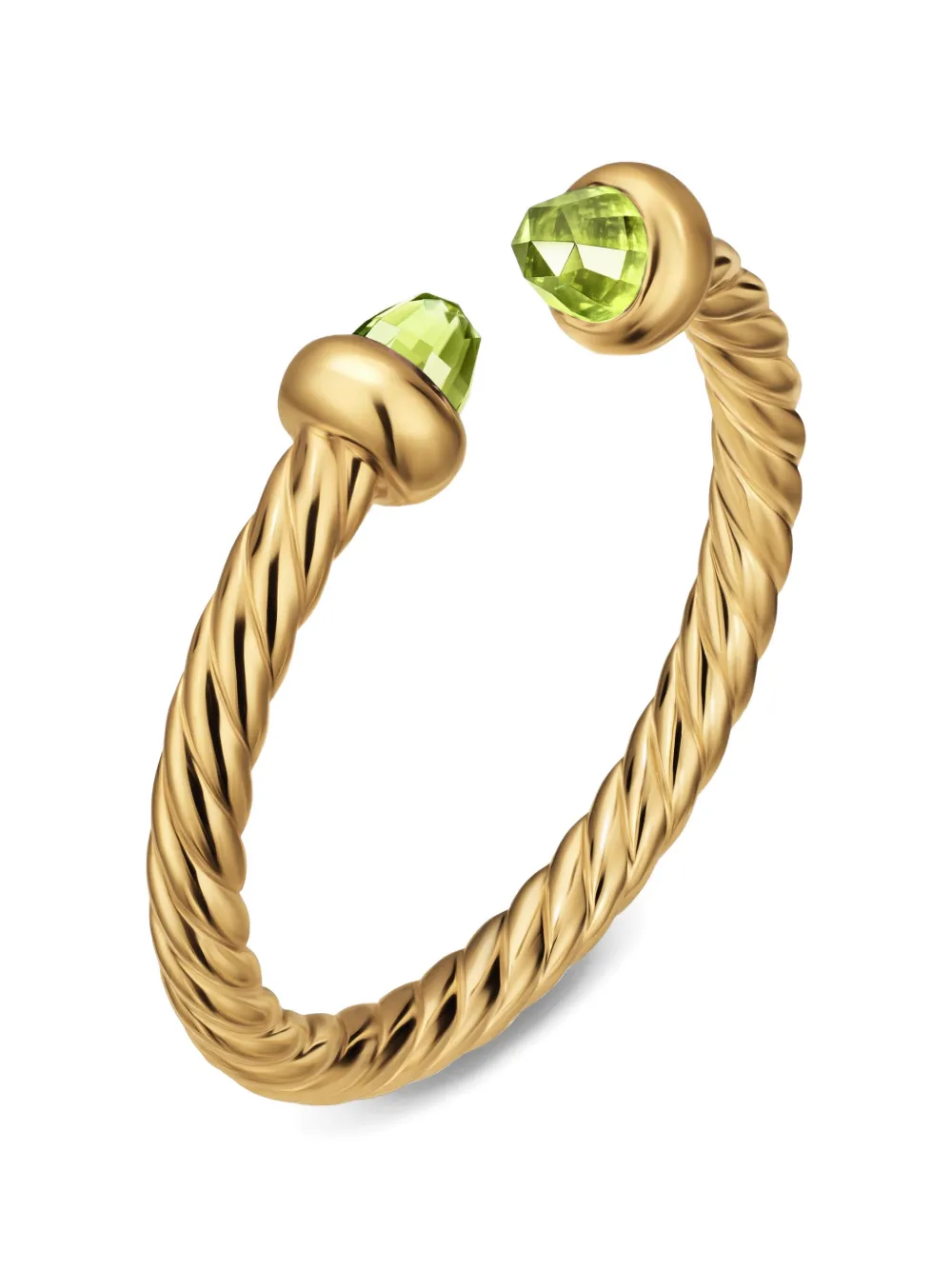  David Yurman Micro Cablespira® Flex Open Ring - Gold 