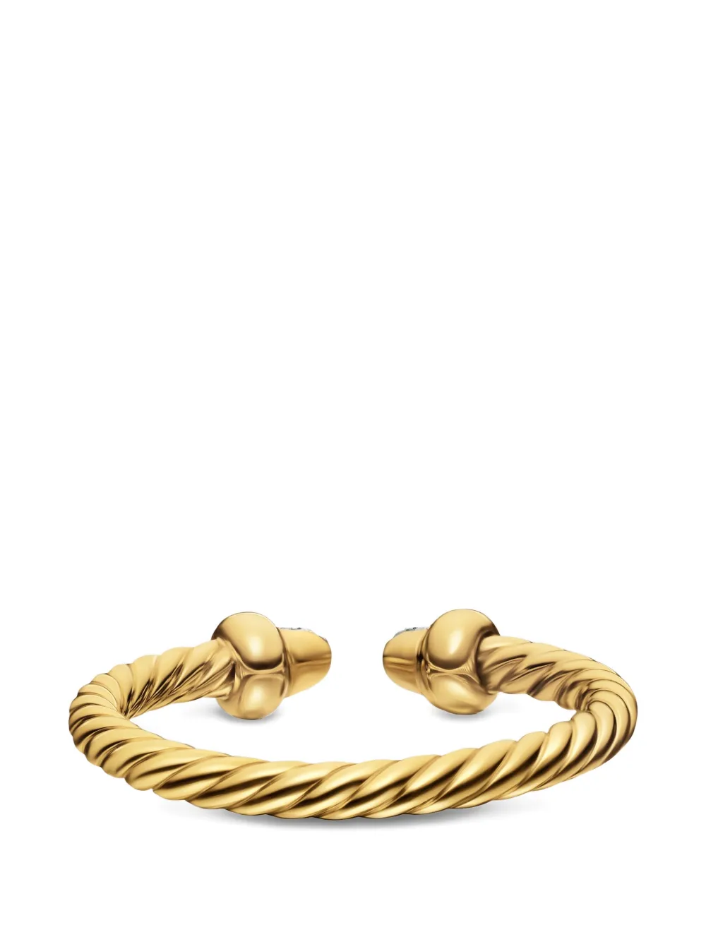  David Yurman Micro Cablespira® Flex Open Ring - Gold 