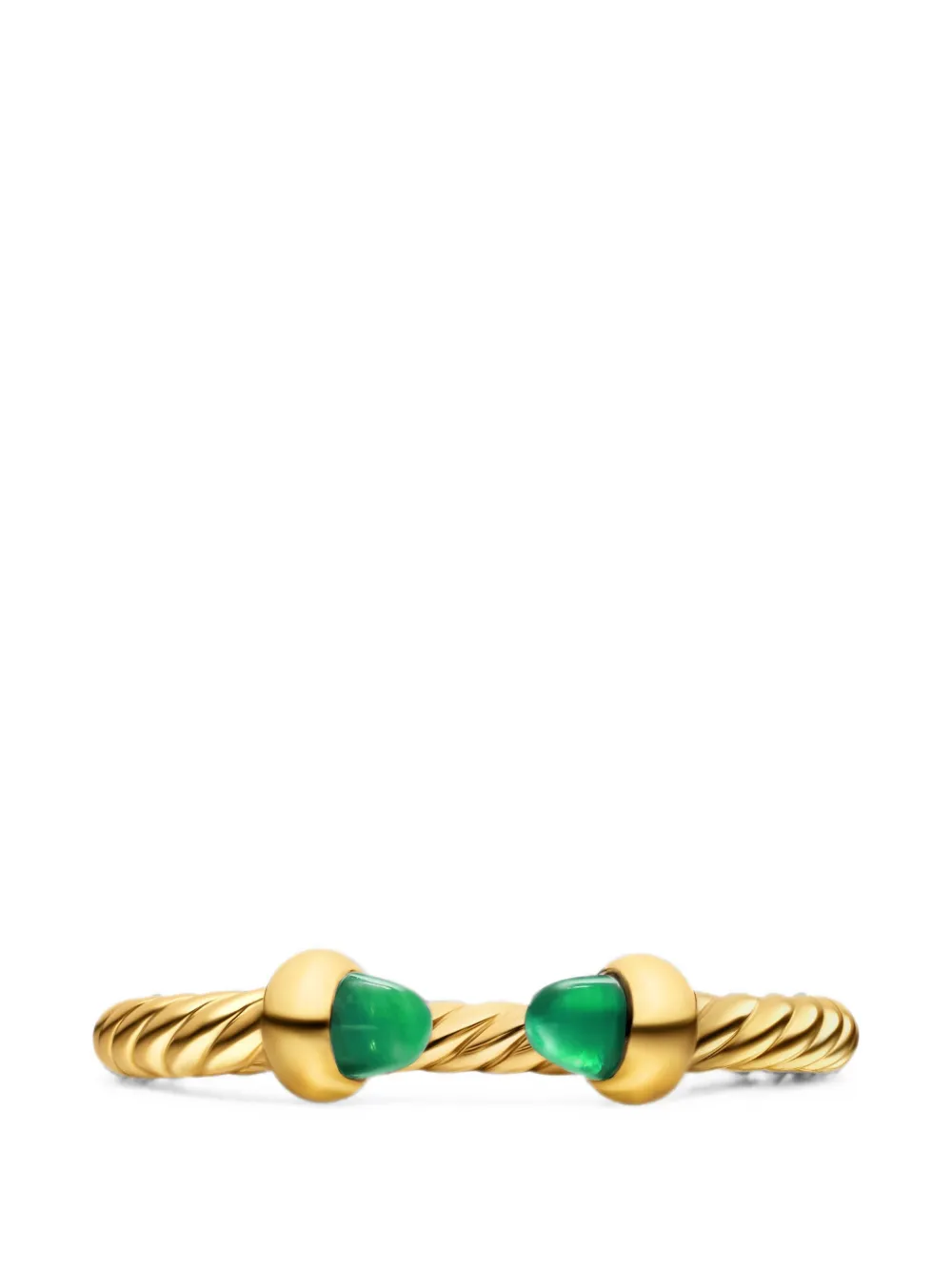 David Yurman Cablespira emerald ring