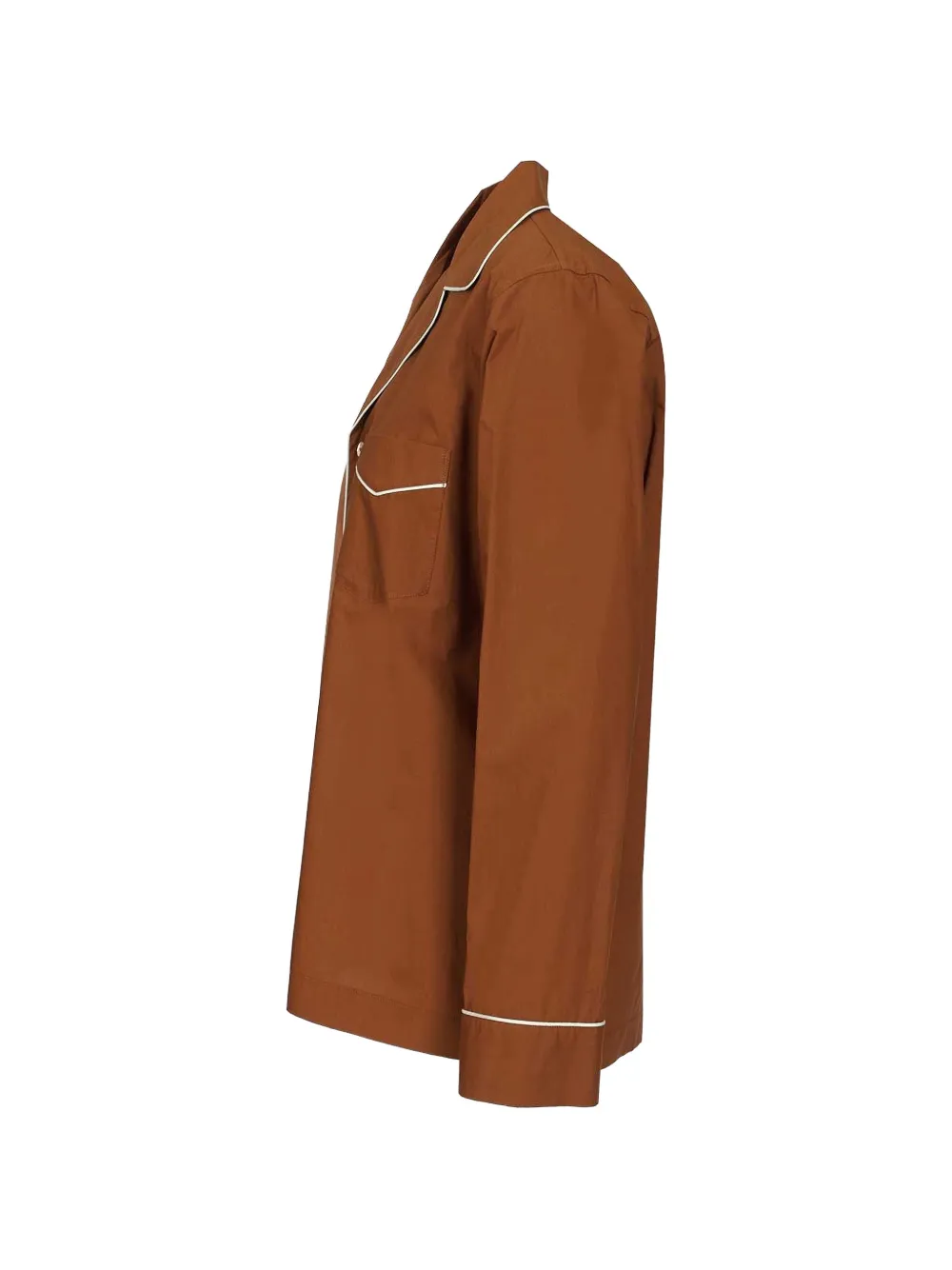 Forte Blouse met afwerking Bruin