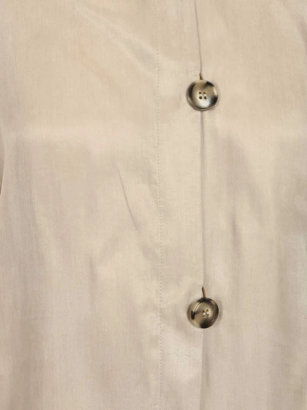 Emporio Armani Blouse met knopen Beige