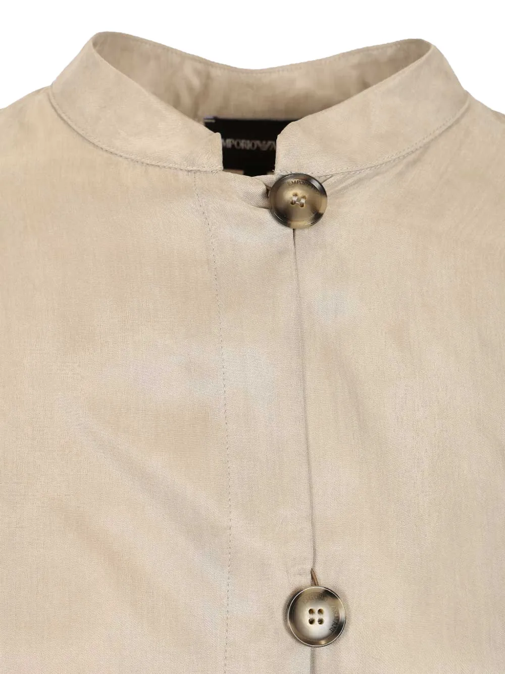 Emporio Armani Blouse met knopen Beige