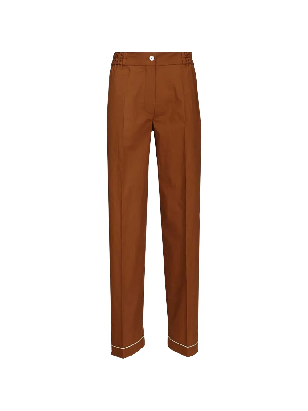 Forte Forte poplin pajama trousers - Marrone