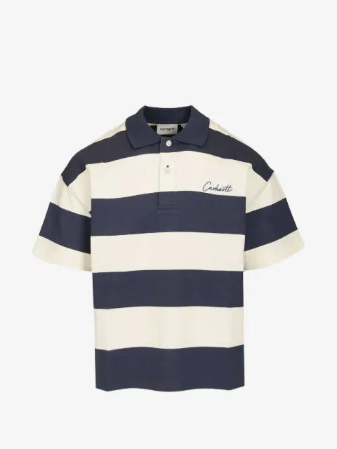 Carhartt WIP Delray striped-pattern polo shirt