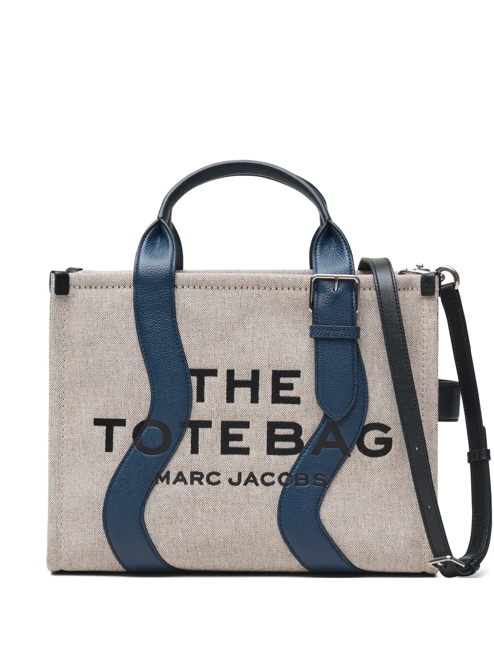 Marc Jacobs medium The Wavy canvas tote bag - Toni neutri