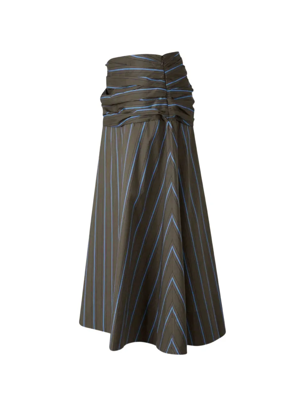 STAUD Sol striped skirt - Blu
