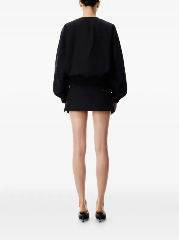 【ALEXANDER WANG】テーラードミニスコート☆美品!!! Alexander Wang ツイル ミニスコート | ブラック | FARFETCH JP