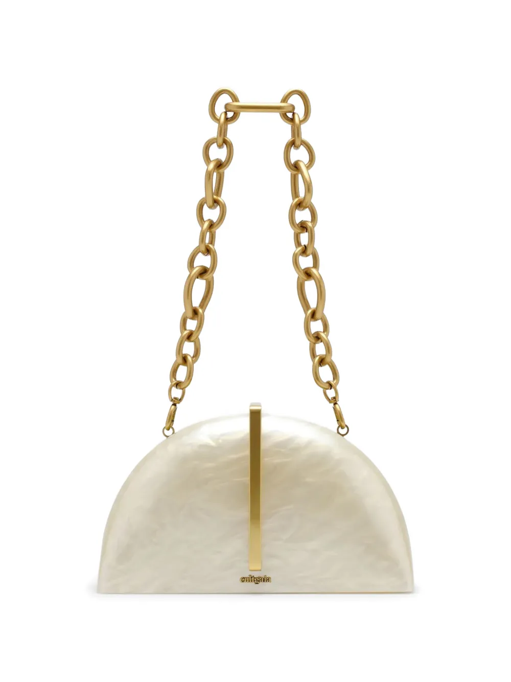 Cult Gaia Laguna clutch Beige
