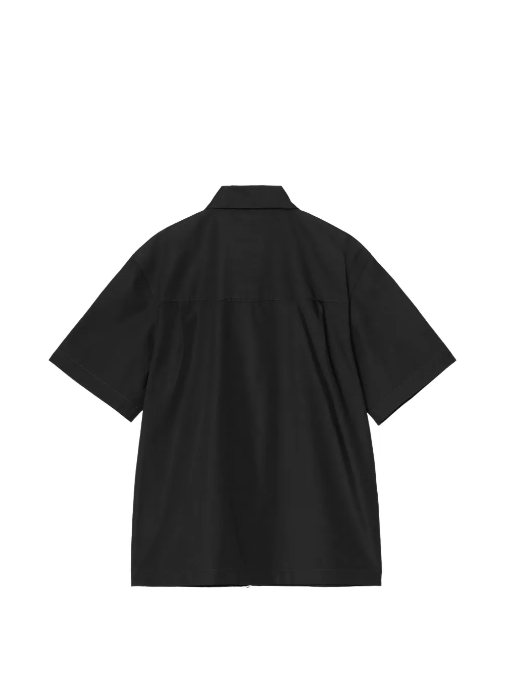 Carhartt WIP Postal overhemd met korte mouwen en rits Zwart