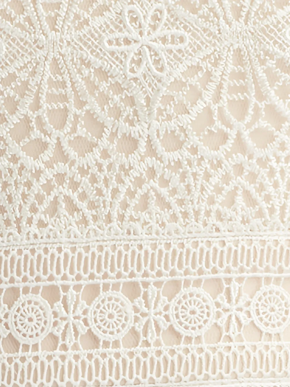 Tadashi Shoji Midi-jurk met lange mouwen Beige