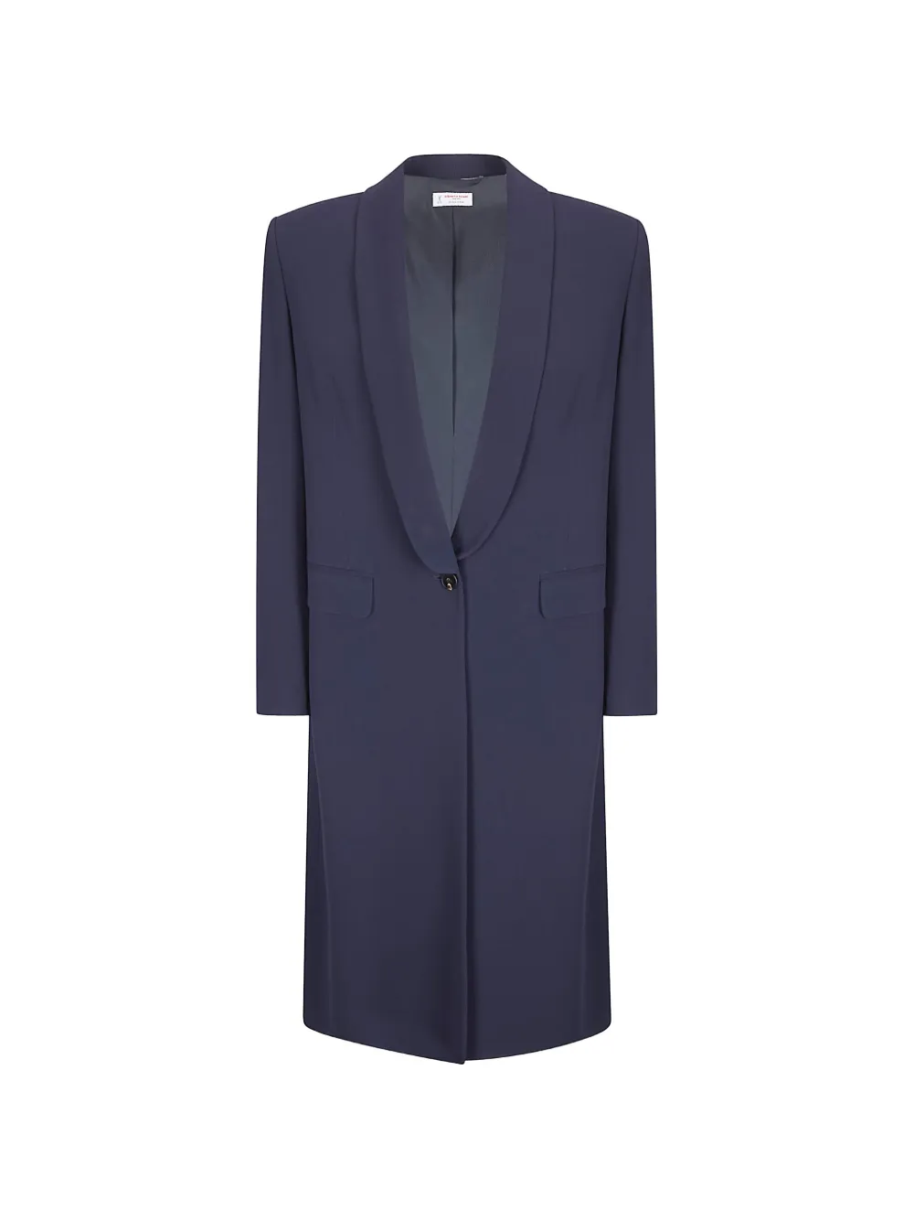 Alberto Biani single-breasted coat - Blu