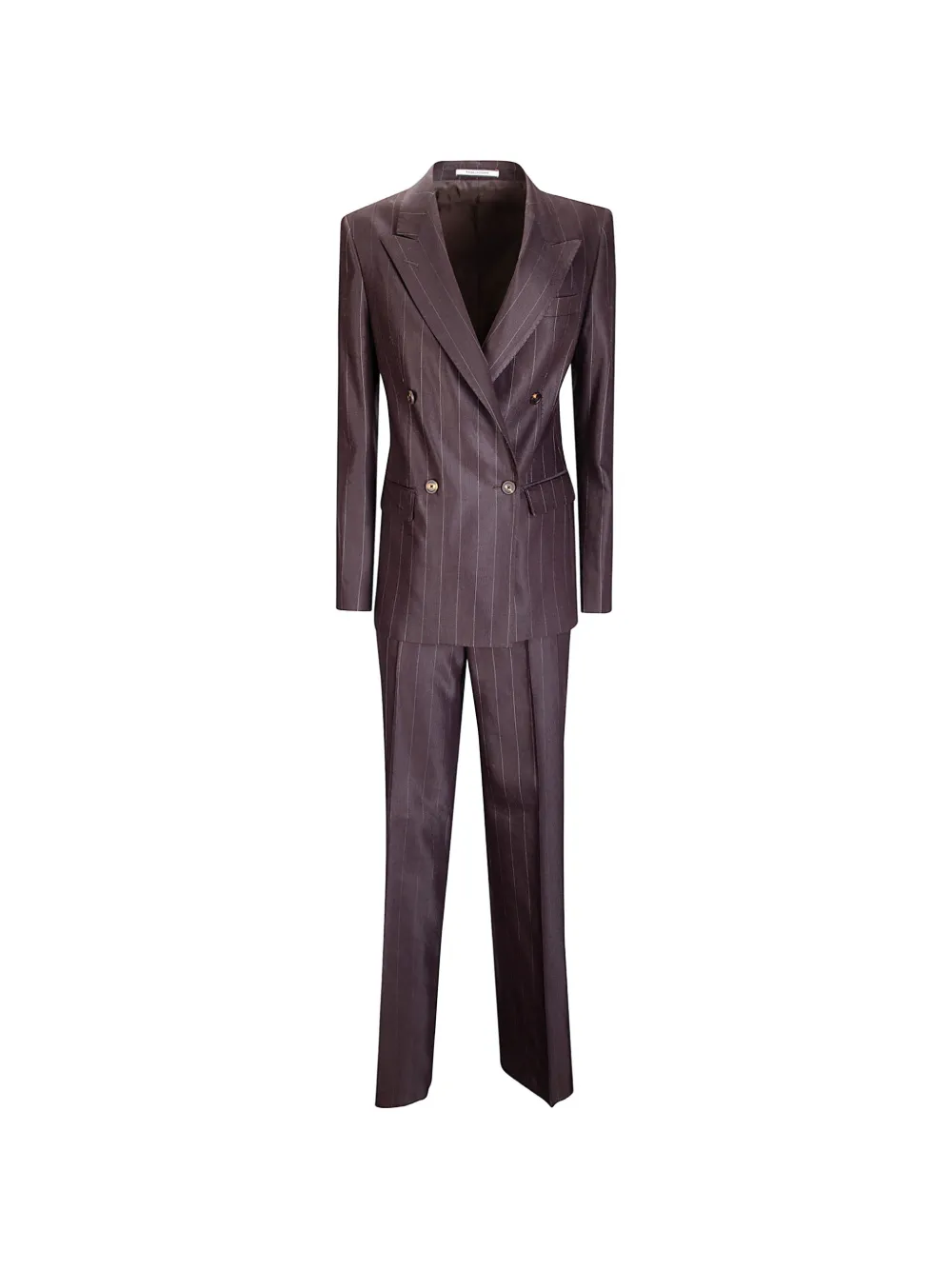 Tagliatore striped double-breasted suit - Marrone