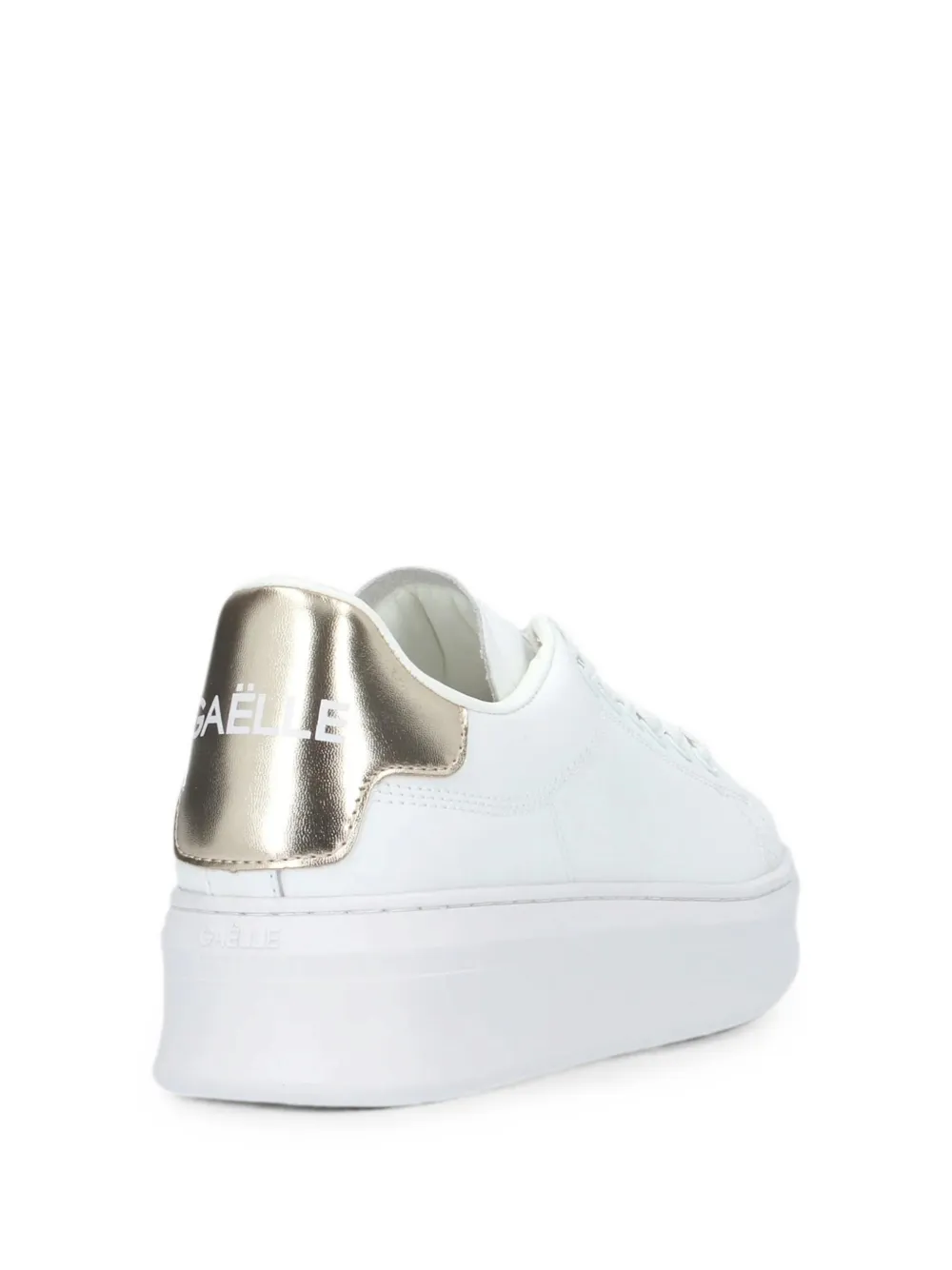 Gaëlle Paris logo-plaque sneakers Wit