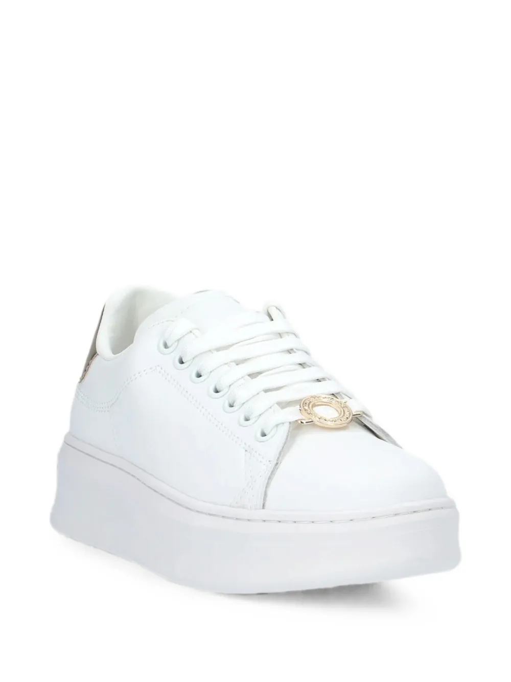 Gaëlle Paris logo-plaque sneakers Wit