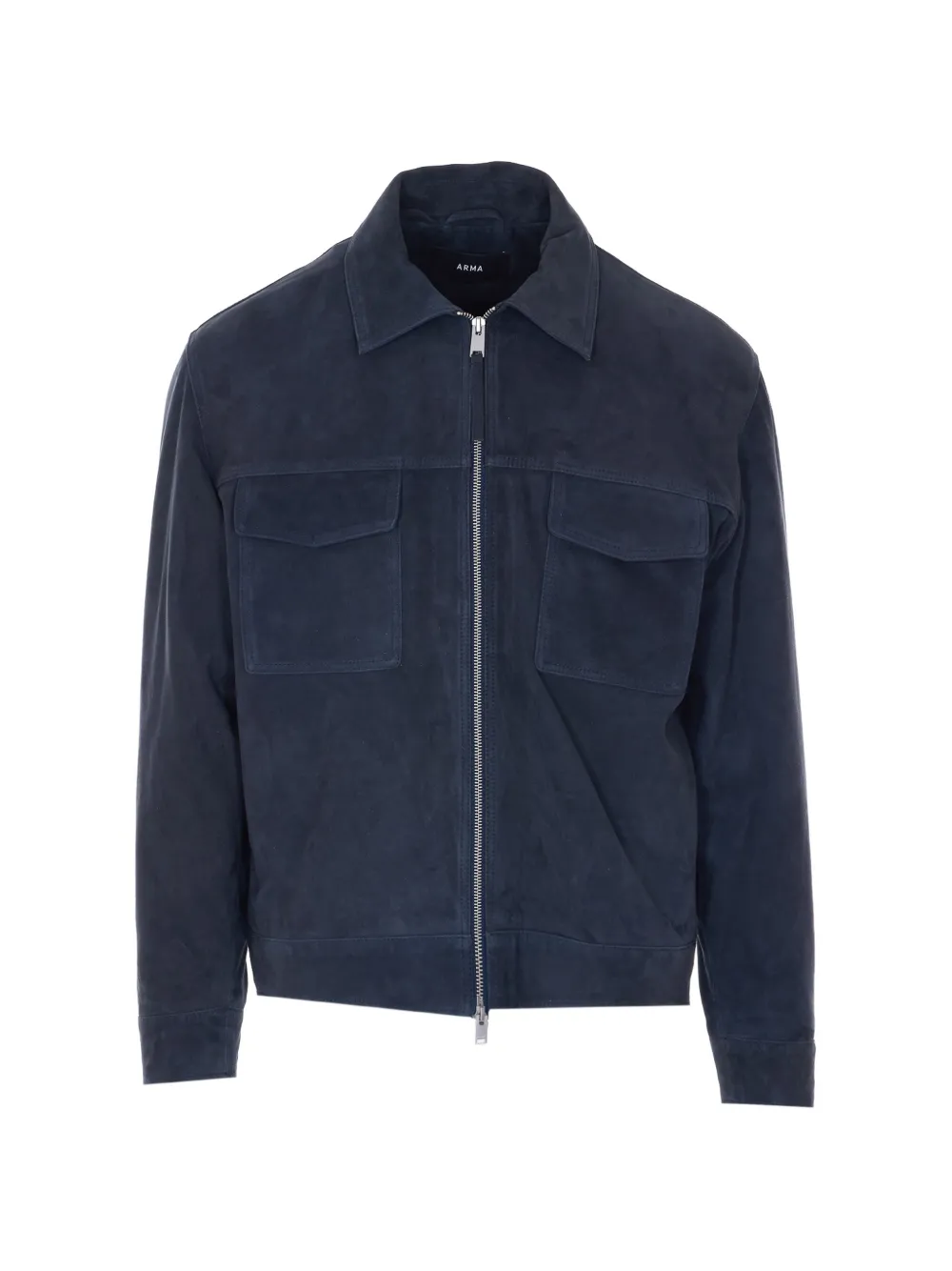 Arma Kale suede zip jacket - Blu