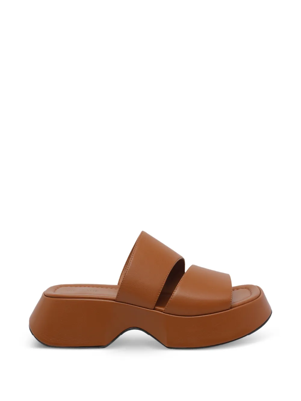 Vic Matie Logic sandalen met open neus en plateauzool Bruin
