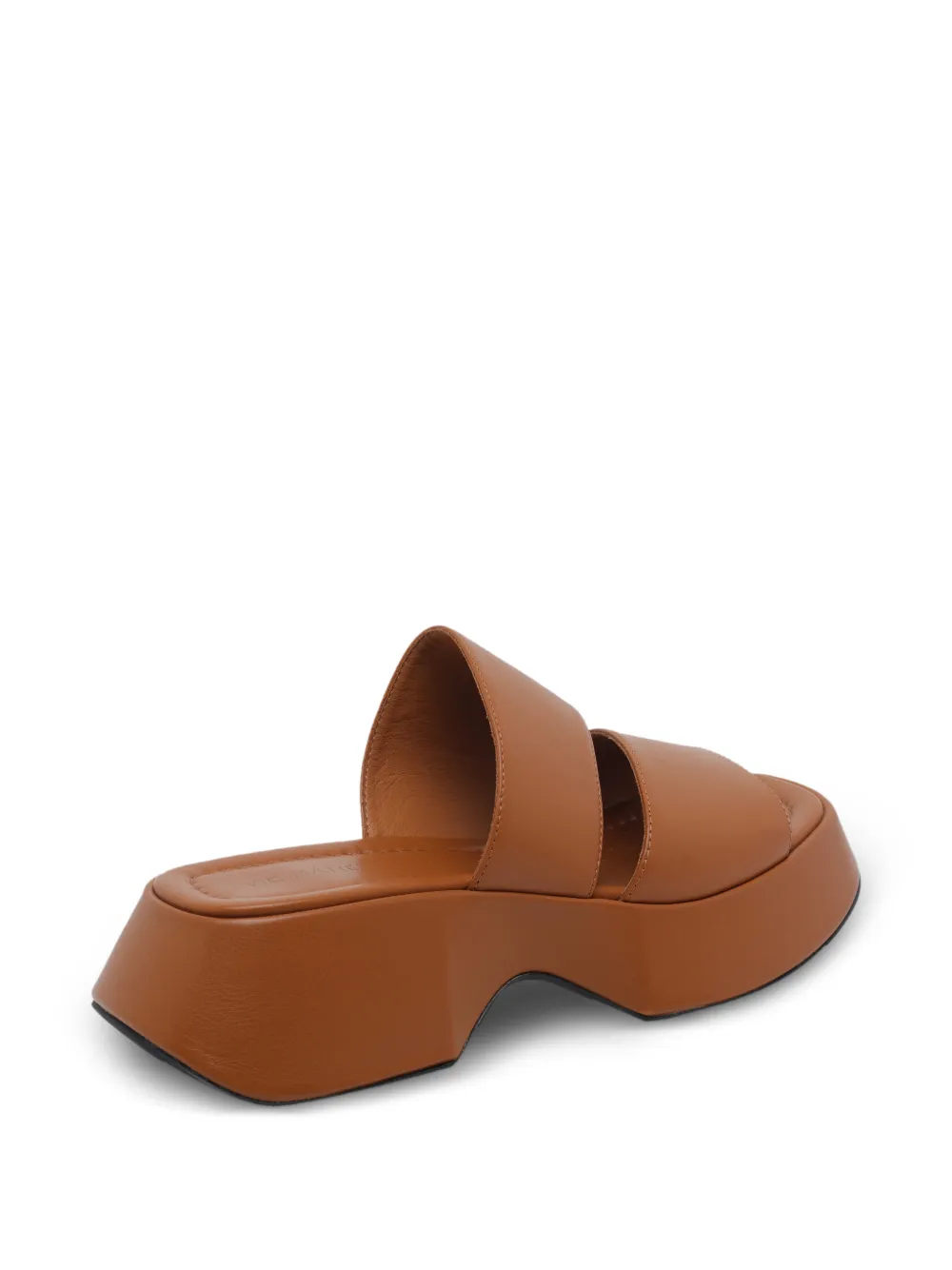  Vic Matie Logic Open-toe Platform Sandals - Brown 