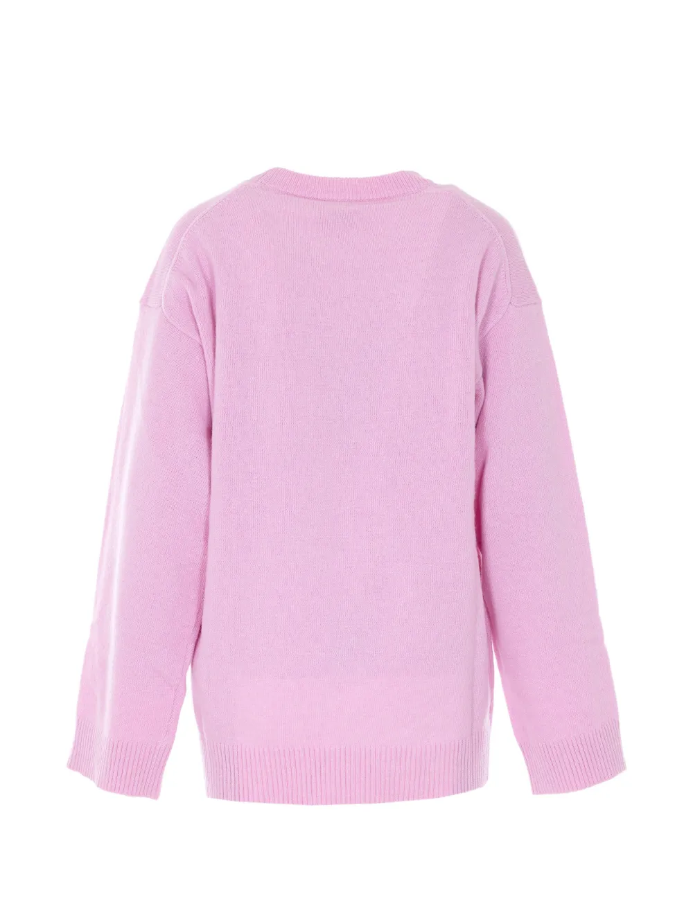 GANNI Ring of Roses trui met ronde hals Roze