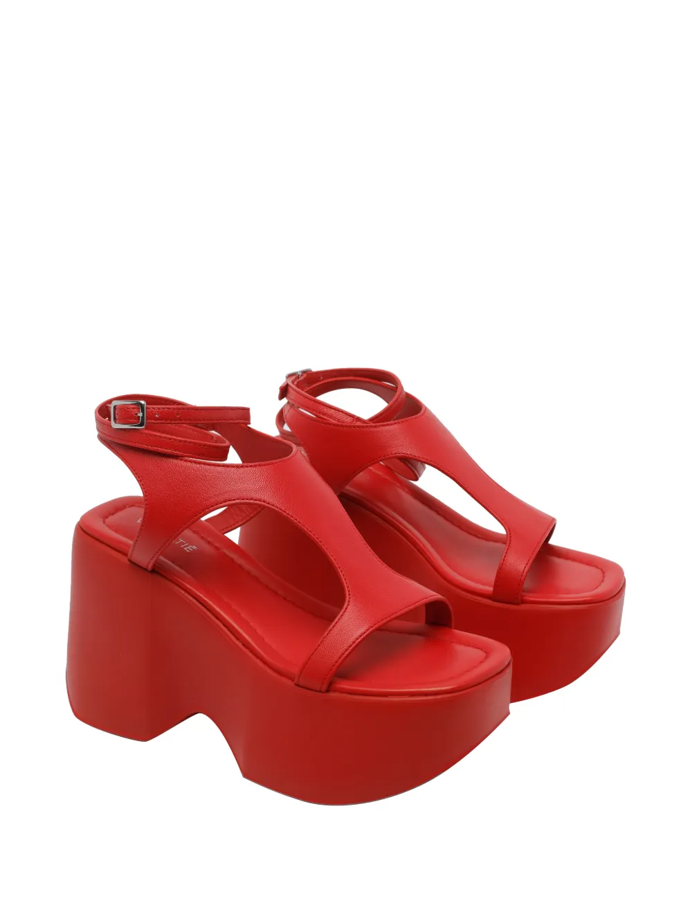Vic Matie Logic sandalen met open neus en gesp Rood