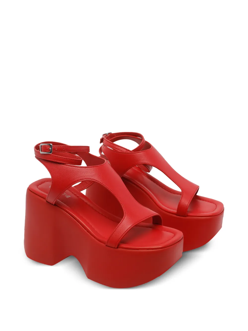  Vic Matie Logic Open-toe Buckle Sandals - Red 